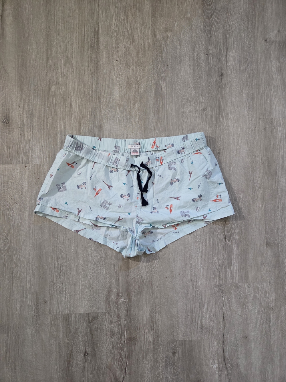 J.Crew Paris-Themed Pajama Shorts